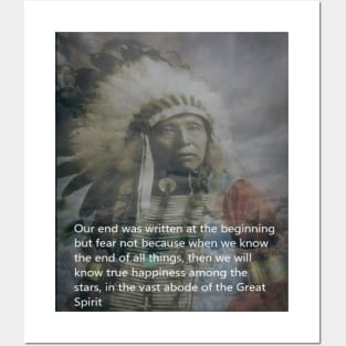 Becoming - American Indian Chief Posters and Art